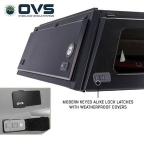 OVS Expedition Stainless Steel Truck Cap – Full Wing Doors for 2024–2026 Tacoma 6ft Bed