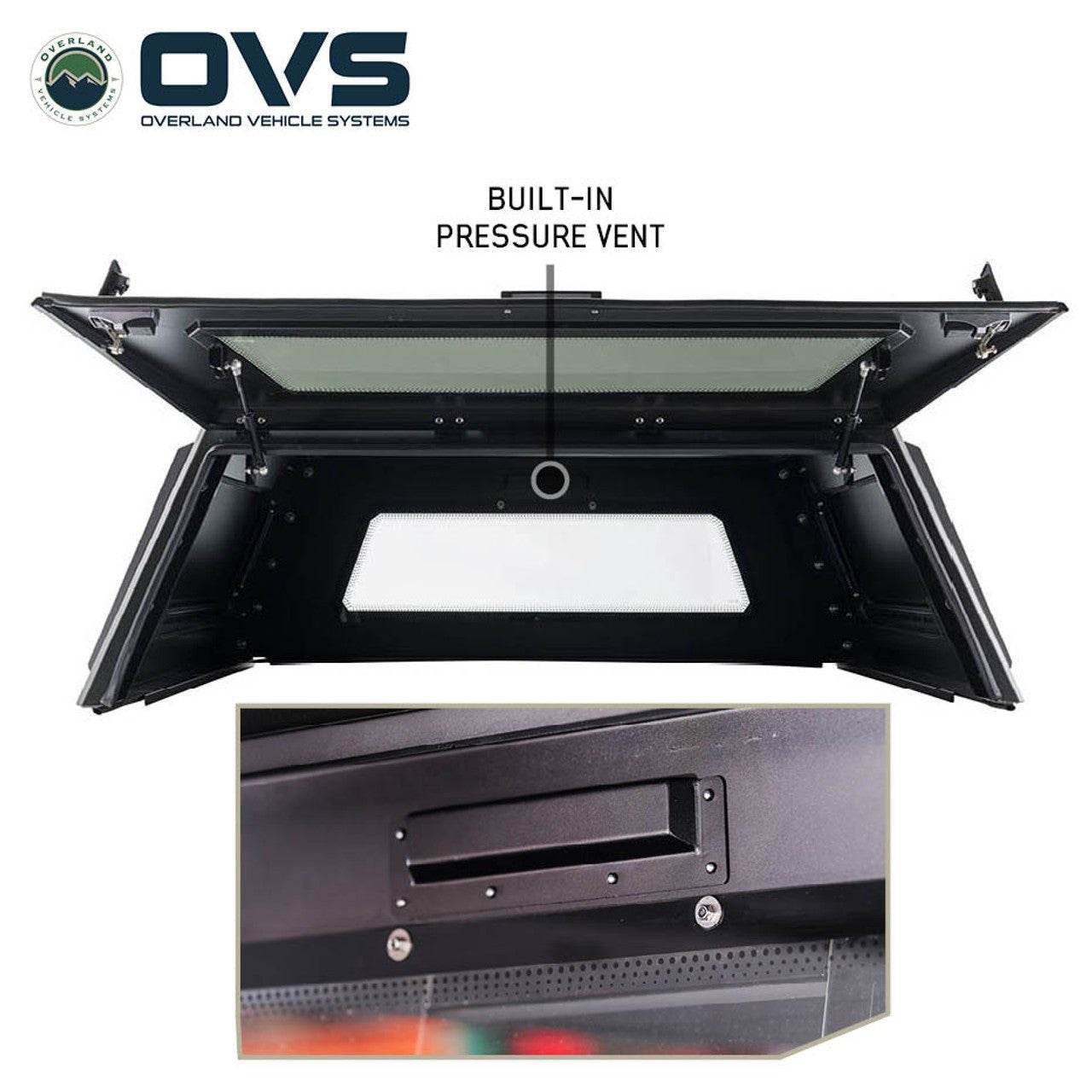 OVS Expedition Stainless Steel Truck Cap – Full Wing Doors for 2024–2026 Tacoma 6ft Bed