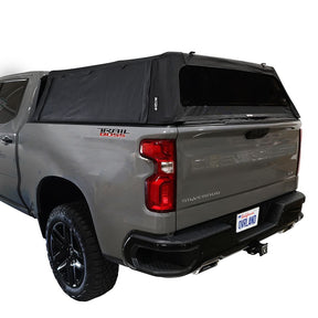 Explorer Soft Shell Foldable Bed Topper 2019-2026 Silverado Sierra 1500 5.8' Bed | OVS Black Diamond