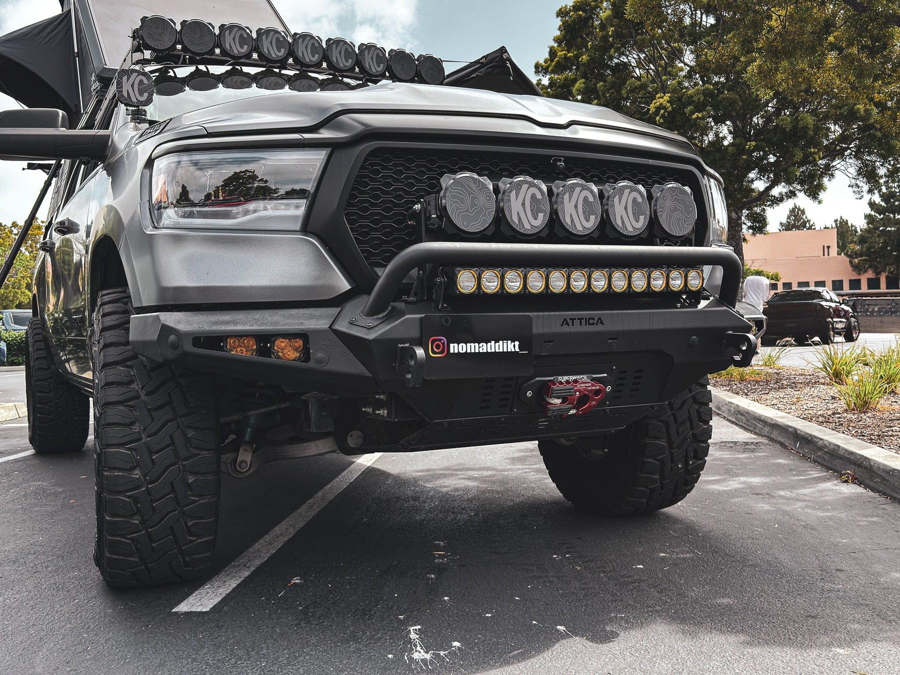 Attica 4x4 High Clearance Offroad Front Bumper for 2019-2024 Ram 1500