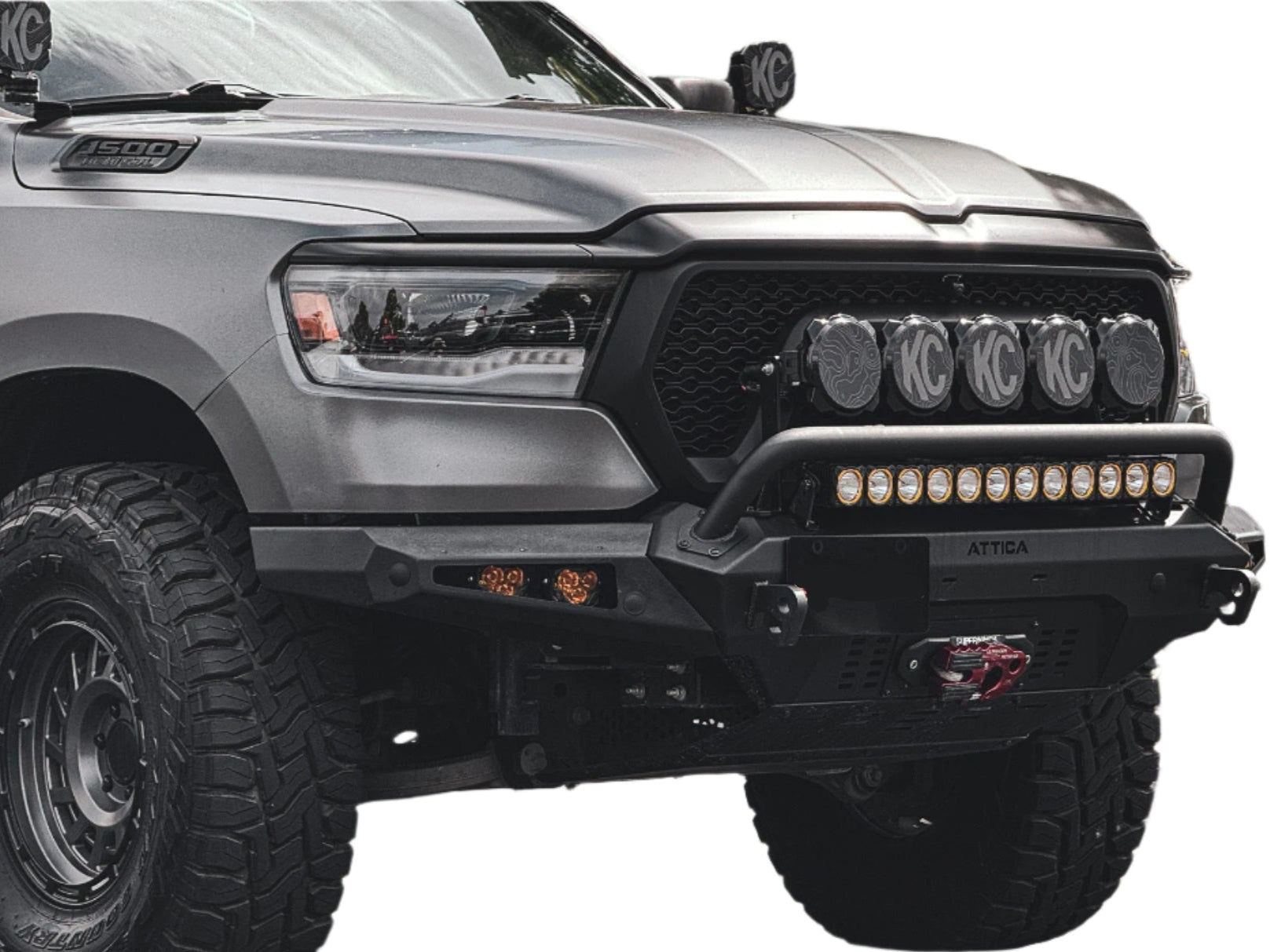 Attica 4x4 High Clearance Offroad Front Bumper for 2019-2024 Ram 1500
