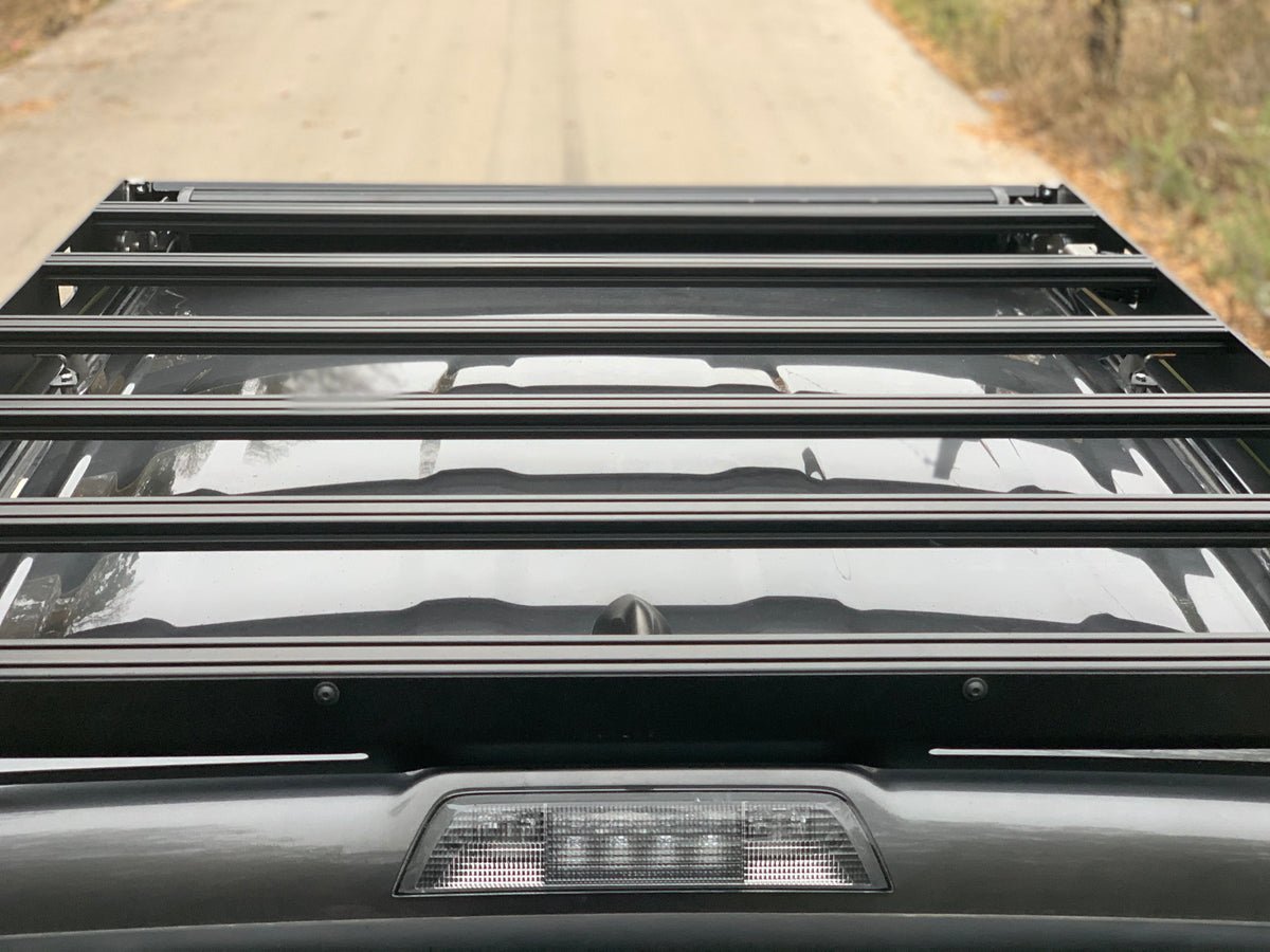 Low Profile Bolt On Premium Roof Rack With Light Guard For 2005-2023 Toyota Tacoma