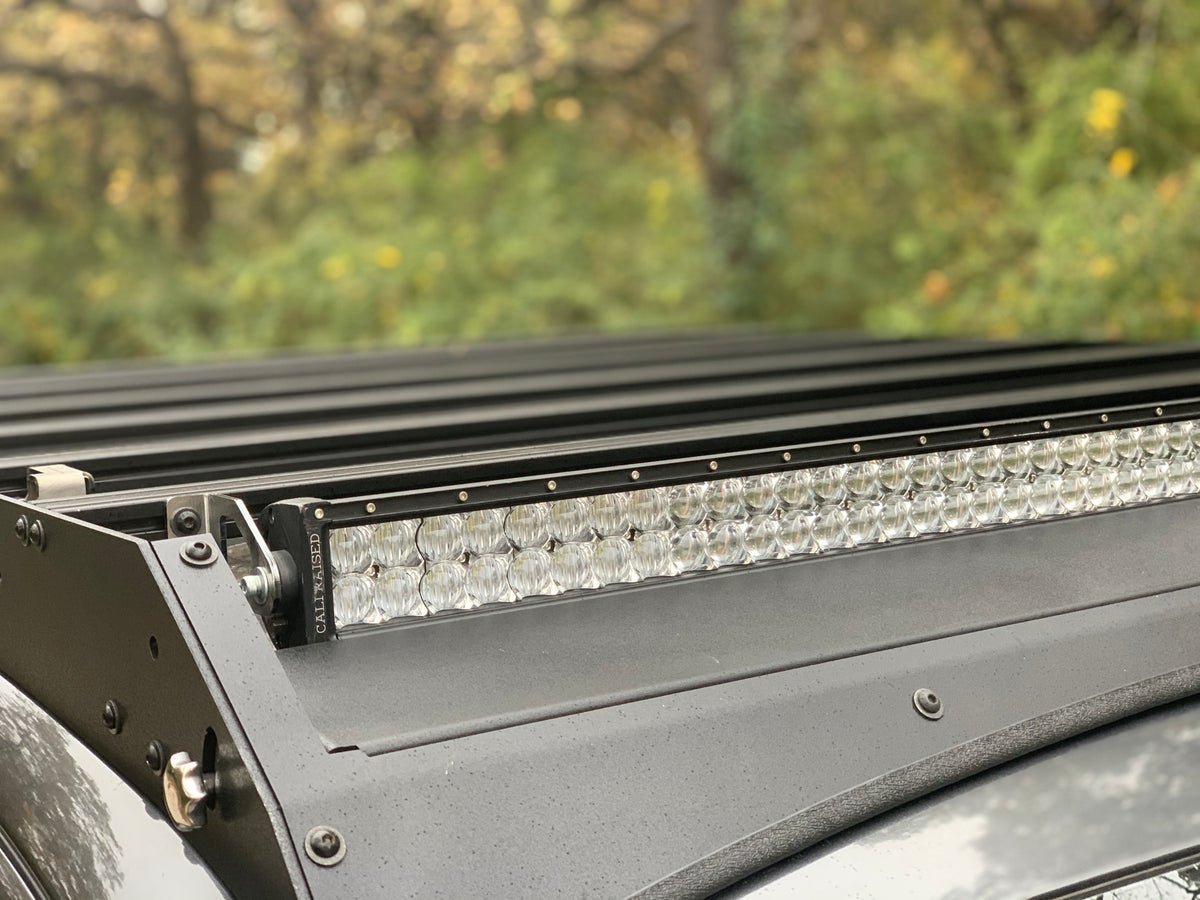 Low Profile Bolt On Premium Roof Rack With Light Guard For 2005-2023 Toyota Tacoma