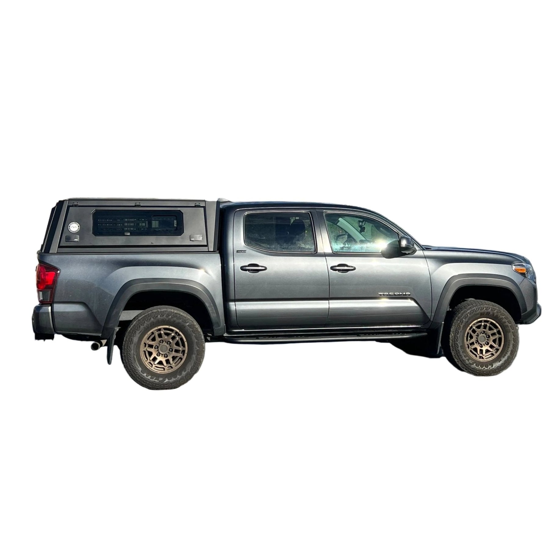 OVS Expedition PRO+ Stainless Steel Truck Cap with Full Windows for 2016-2023 Toyota Tacoma 5ft