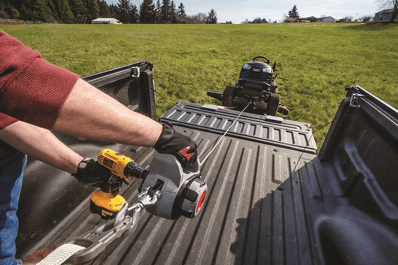WARN Drill Winch – 750 lb Portable Drill-Powered Winch | Lightweight & Versatile