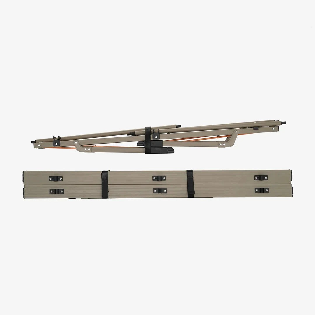 Inspired Overland Compact Camp Table – Adjustable Roll-Top Folding Table