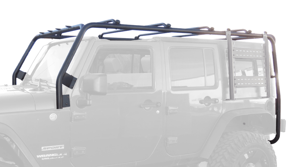 Body Armor 4x4 Bolt on Overland Cargo Roof Rack for 2007-2018 Wrangler JK - Recon Recovery