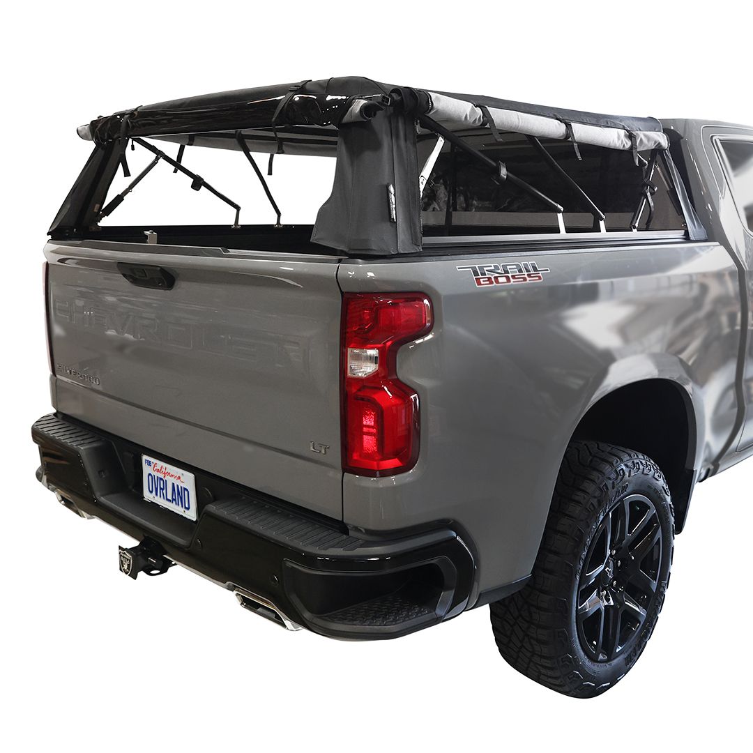 Explorer Soft Shell Foldable Bed Topper 2019-2026 Silverado Sierra 1500 5.8' Bed | OVS Black Diamond