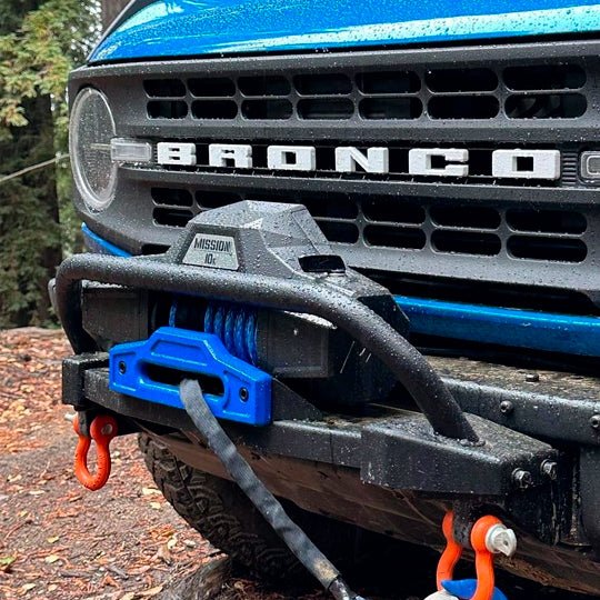 Mile Marker Mission Series Winch – 12V Military-Grade 12,000 lb Synthetic Rope Winch