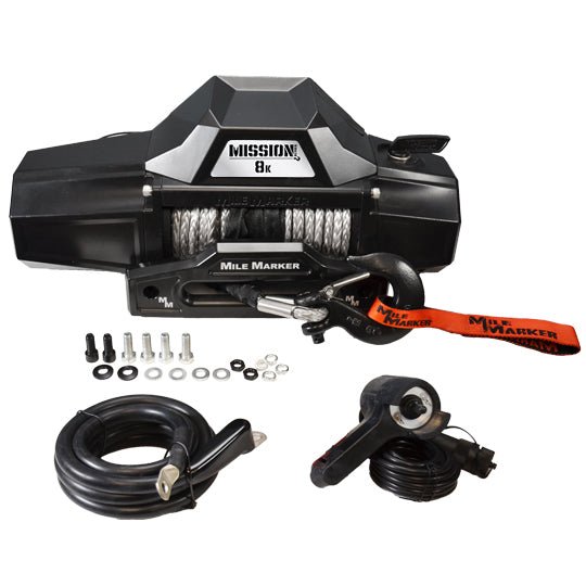 Mile Marker Mission Winch Series 8k - Covert Black