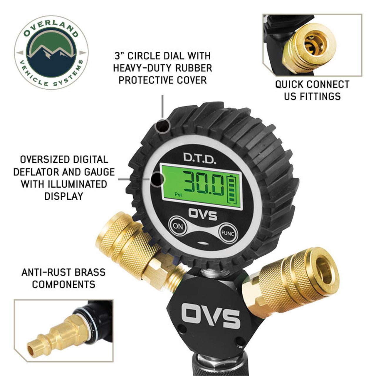 OVS Quick Tire Inflation / Deflation 2 Way System