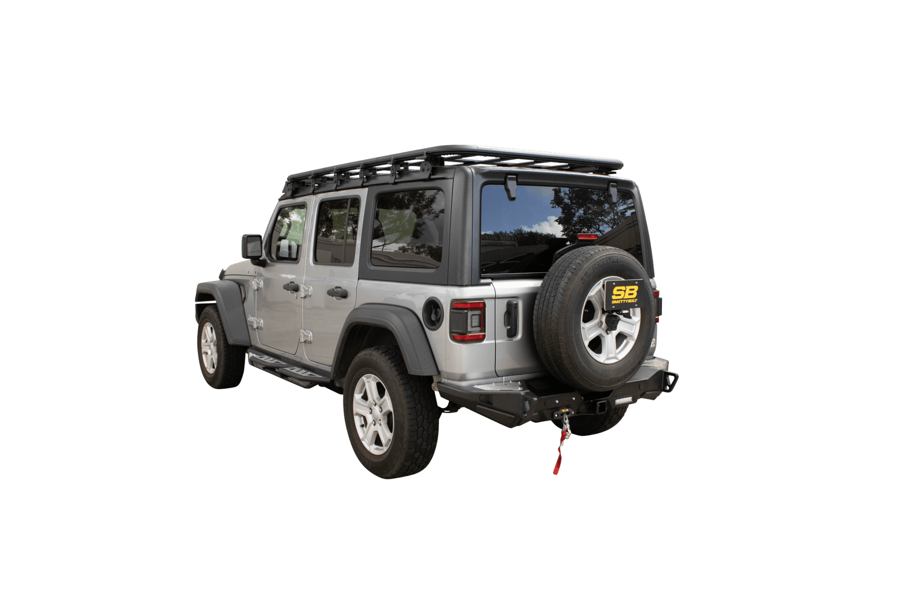 Smittybuilt XRC Gen3 Rear Winch Bumper with Hitch for 2018+ Jeep Wrangler JL