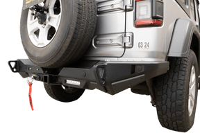 Smittybuilt XRC Gen3 Rear Winch Bumper with Hitch for 2018+ Jeep Wrangler JL