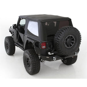 Smittybilt Bowless Soft Top Black Diamond For 2007-2018 Jeep Wrangler JK 2 Door - Recon Recovery