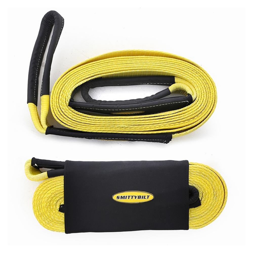 Smittybilt 3" x 30' Recovery Strap – 30,000 lb Heavy-Duty Tow Strap