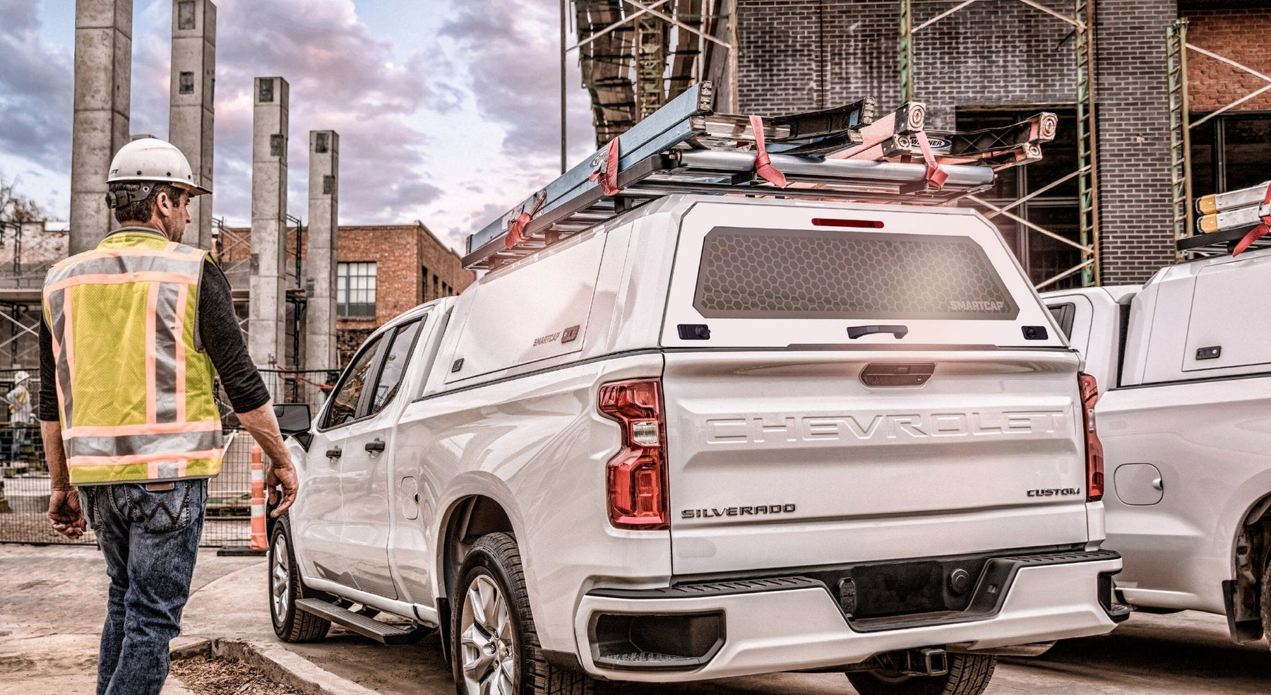 RSI SmartCap EVOc Commercial OEM White for 2019-2026 GM Silverado Sierra 1500 5.8ft Bed