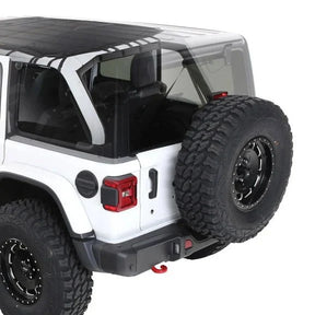 SmittyBilt Extended Bikini Shade Top w/ Skylights for 2018-2026 Jeep Wrangler JL 4 Door
