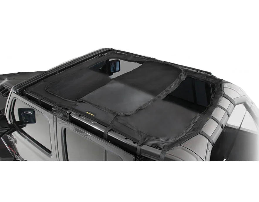 SmittyBilt Extended Bikini Shade Top w/ Skylights for 2018-2026 Jeep Wrangler JL 4 Door