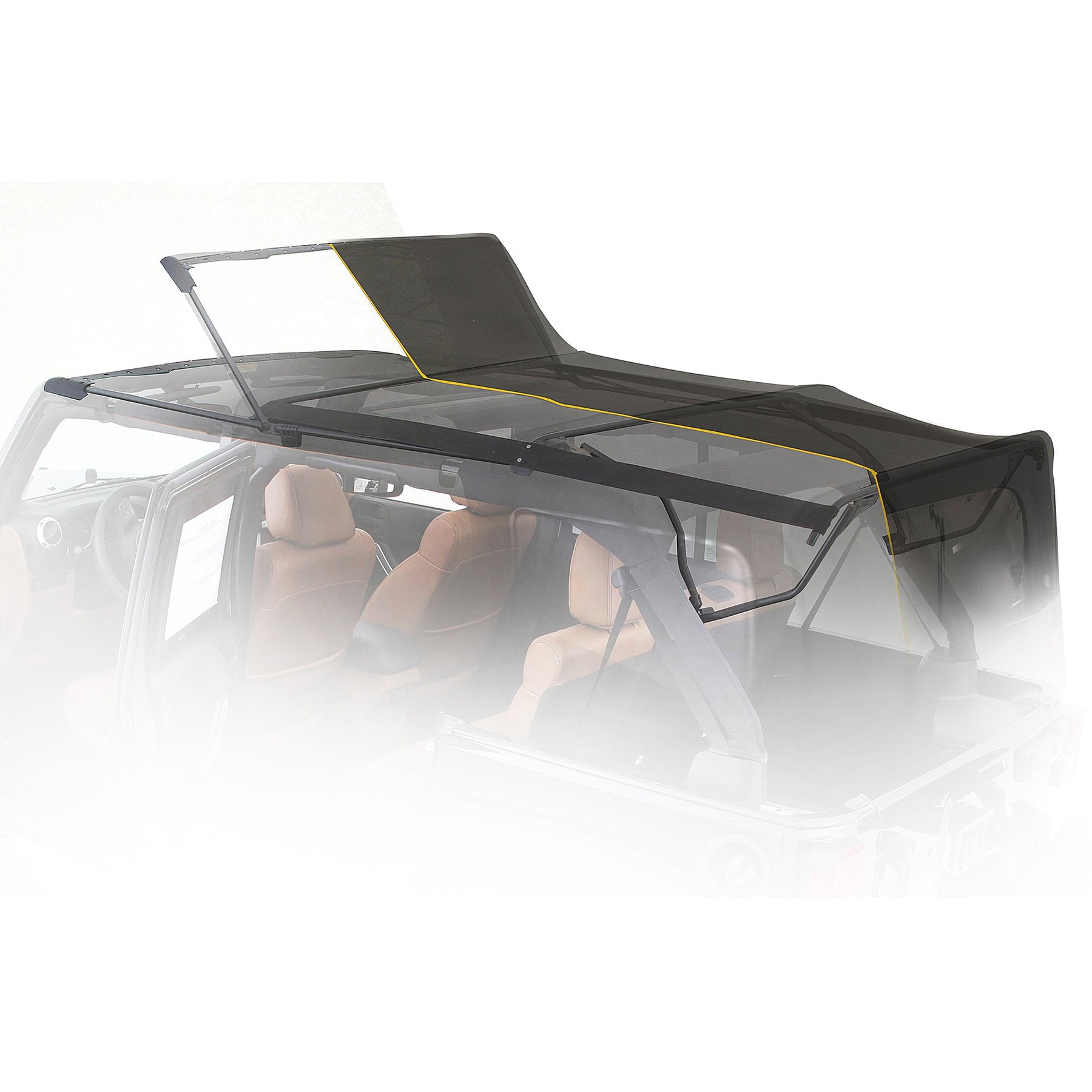 Smittybilt OEM Style Soft Top Frame Assembly For 07-18 Jeep Wrangler JK 2 Door - Recon Recovery