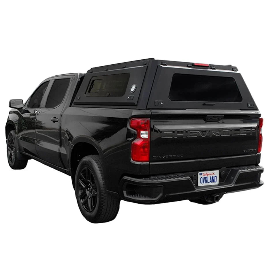 OVS Expedition PRO+ Stainless Steel Truck Cap with Full Windows for 2019-2026 GMC Sierra 1500