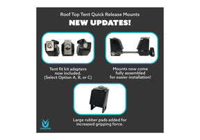 Roof Top Tent Quick Release Mounts