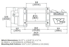 WARN M12 Winch – 12,000 lb Steel Cable | Heavy-Duty Truck Recovery