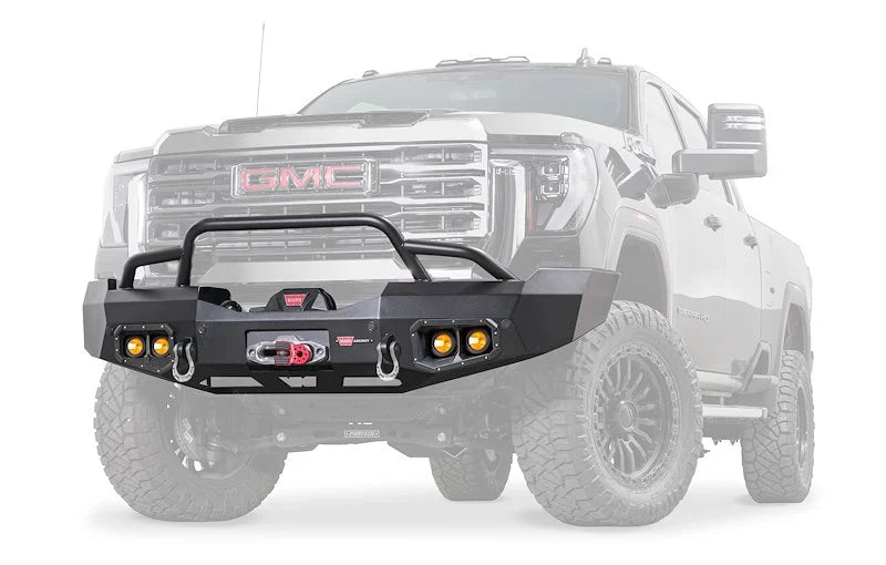 WARN Ascent Front Bumper | 2024-2026 GMC Sierra 2500HD & 3500HD| Winch Ready