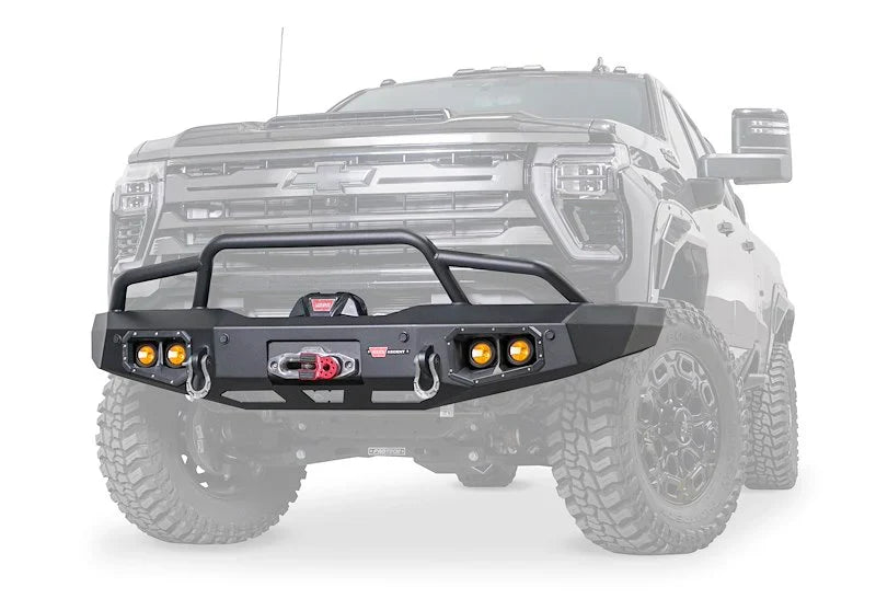 WARN Ascent Front Bumper | 2024+ Silverado 2500HD & 3500HD | Winch Ready