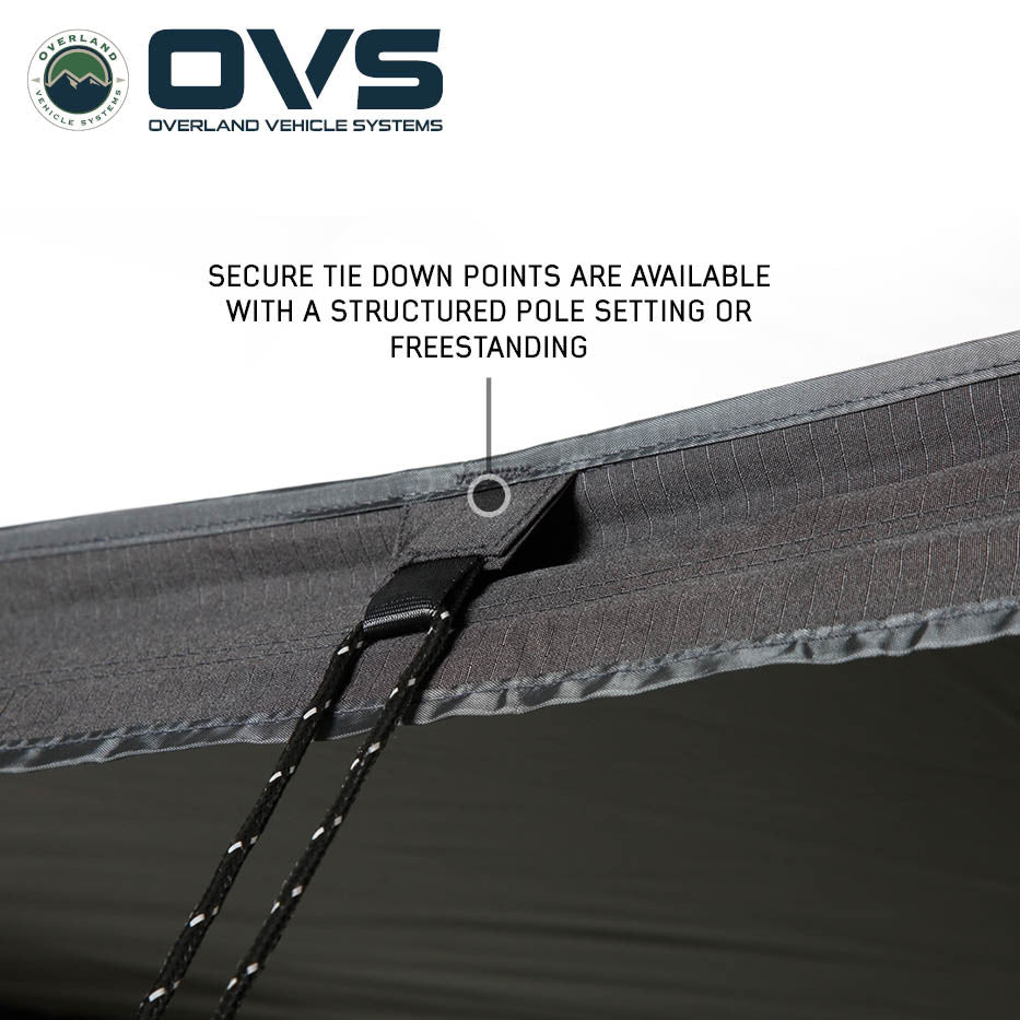 OVS XD Nomadic 180 LTE Awning – Compact 180° Overland Shade Shelter