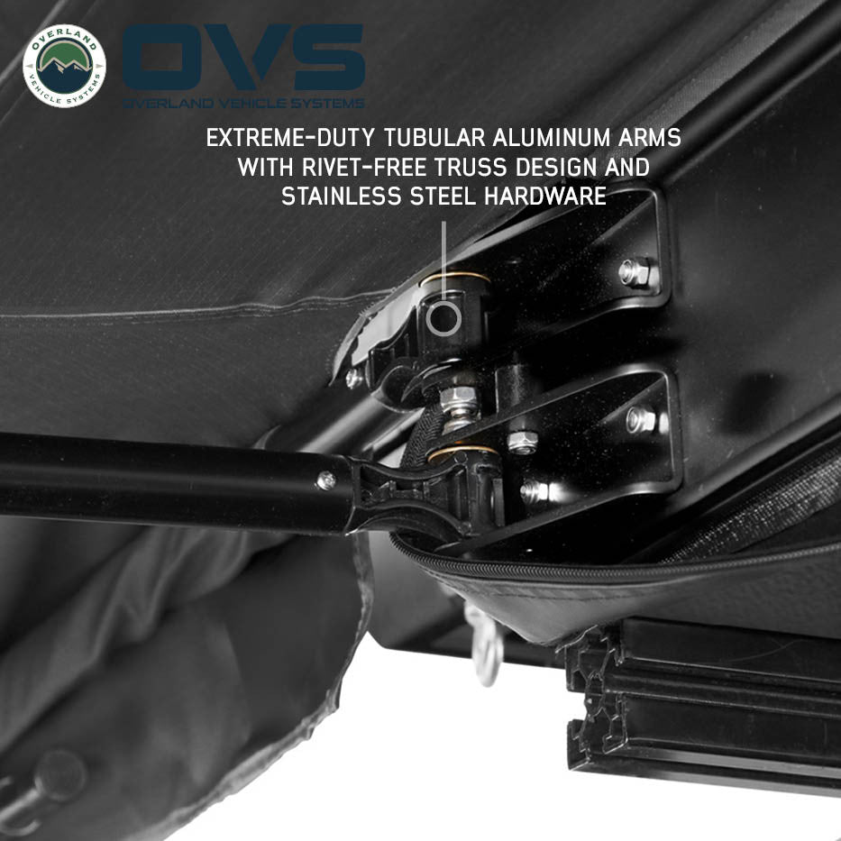 OVS XD Nomadic 180 LTE Awning – Compact 180° Overland Shade Shelter
