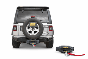 Smittybuilt XRC Gen3 Rear Winch Bumper with Hitch for 2018+ Jeep Wrangler JL