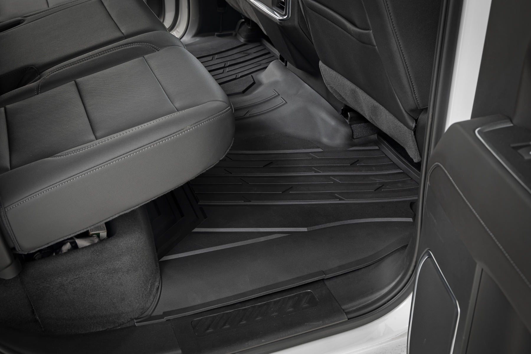 Rough Country Flex-Fit Floor Mats for 2019-2026 Chevy/GMC 1500 & 2500HD/3500HD