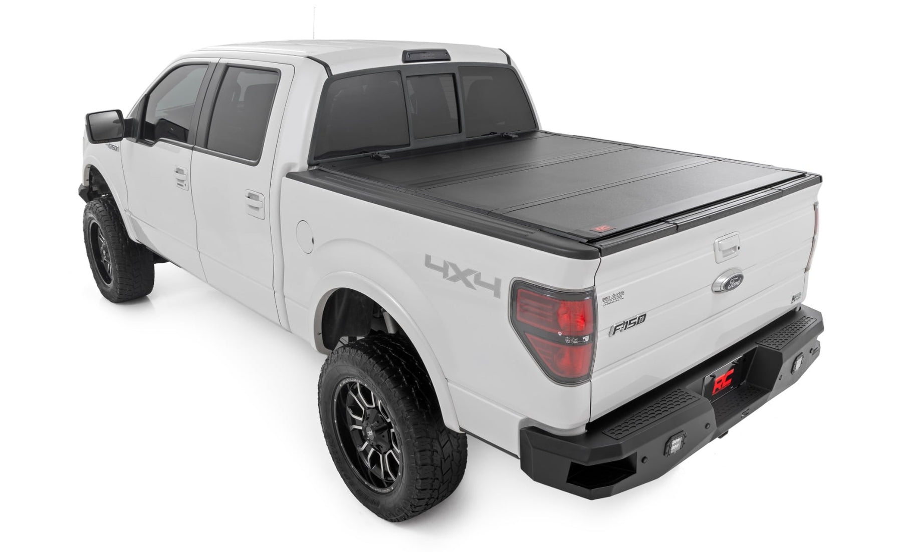 Rough Country Hard Tri-Fold Flip Up Bed Cover for 2004-2014 Ford F-150