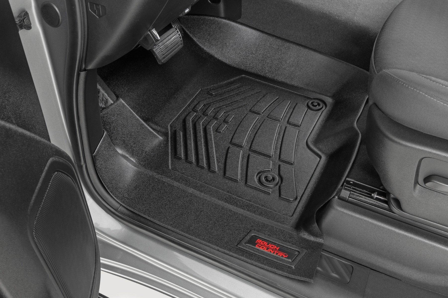 Rough Country Sure-Fit Floor Mats for 2019-2026 Chevy/GMC 1500 & 2500HD/3500HD
