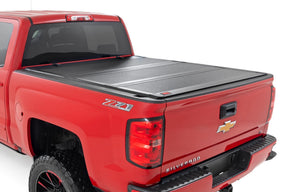 Rough Country Hard Tri-Fold Flip Up Bed Cover Chevy/GMC 1500 (14-18 & Classic)