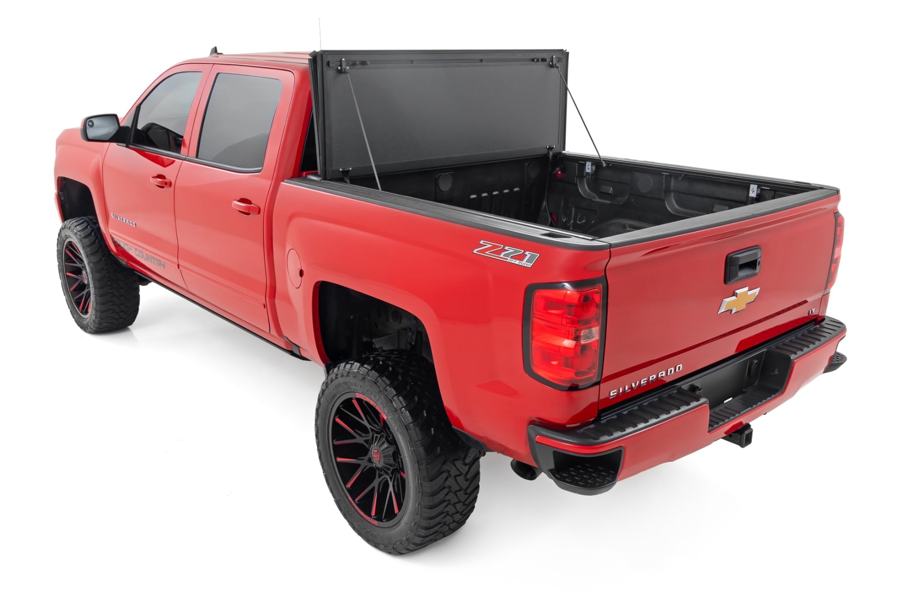 Rough Country Hard Tri-Fold Flip Up Bed Cover Chevy/GMC 1500 (14-18 & Classic)