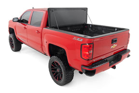 Rough Country Hard Tri-Fold Flip Up Bed Cover Chevy/GMC 1500 (14-18 & Classic)