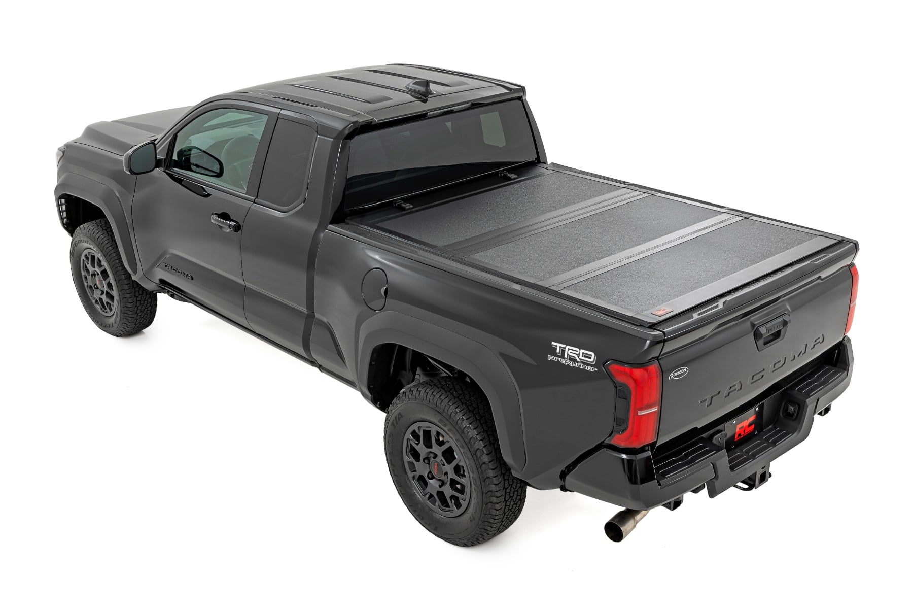Rough Country Hard Tri-Fold Flip Up Bed Cover for 2024-2026 Toyota Tacoma
