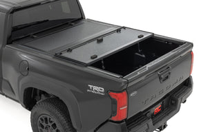 Rough Country Hard Tri-Fold Flip Up Bed Cover for 2024-2026 Toyota Tacoma