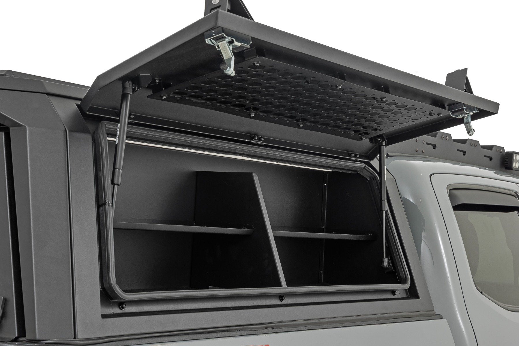 Rough Country Bed Cap Side Shelf Storage Bin for 2016-2023 Toyota Tacoma
