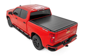 Rough Country Hard Roll up Tonneau Cover for 2019-2026 GM Silverado Sierra 1500 - Recon Recovery