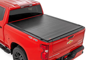 Rough Country Hard Roll up Tonneau Cover for 2019-2026 GM Silverado Sierra 1500 - Recon Recovery