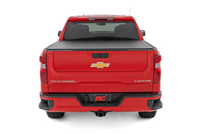 Rough Country Hard Roll up Tonneau Cover for 2019-2026 GM Silverado Sierra 1500 - Recon Recovery