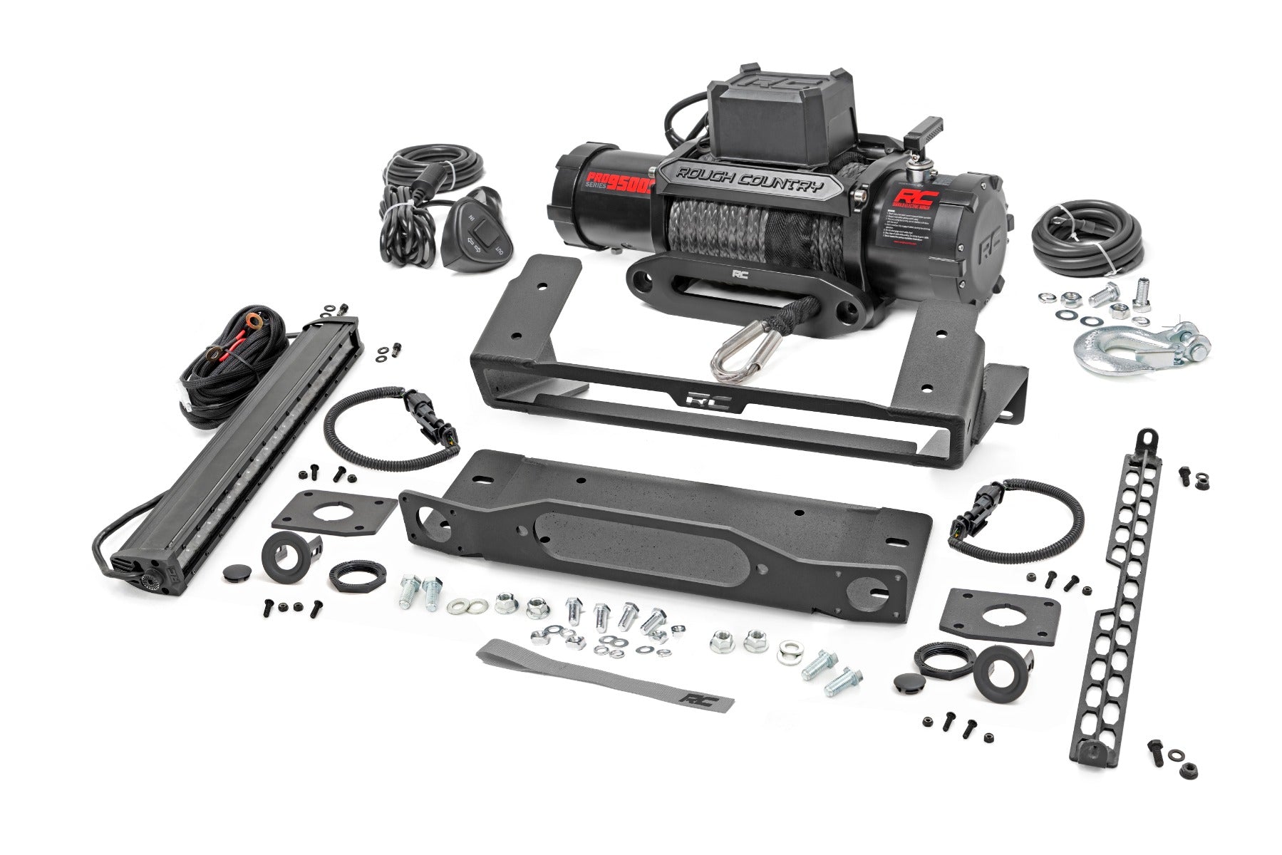 Rough Country High Winch Mount for 2021-2026 Ford Bronco