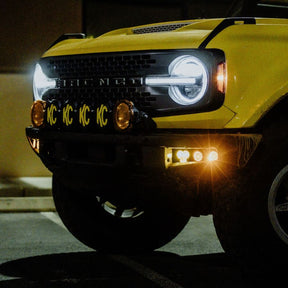 KC HiLites Bronco Bumper Mounted 39" Gravity️ Titan LED Light Bar - 6-Light