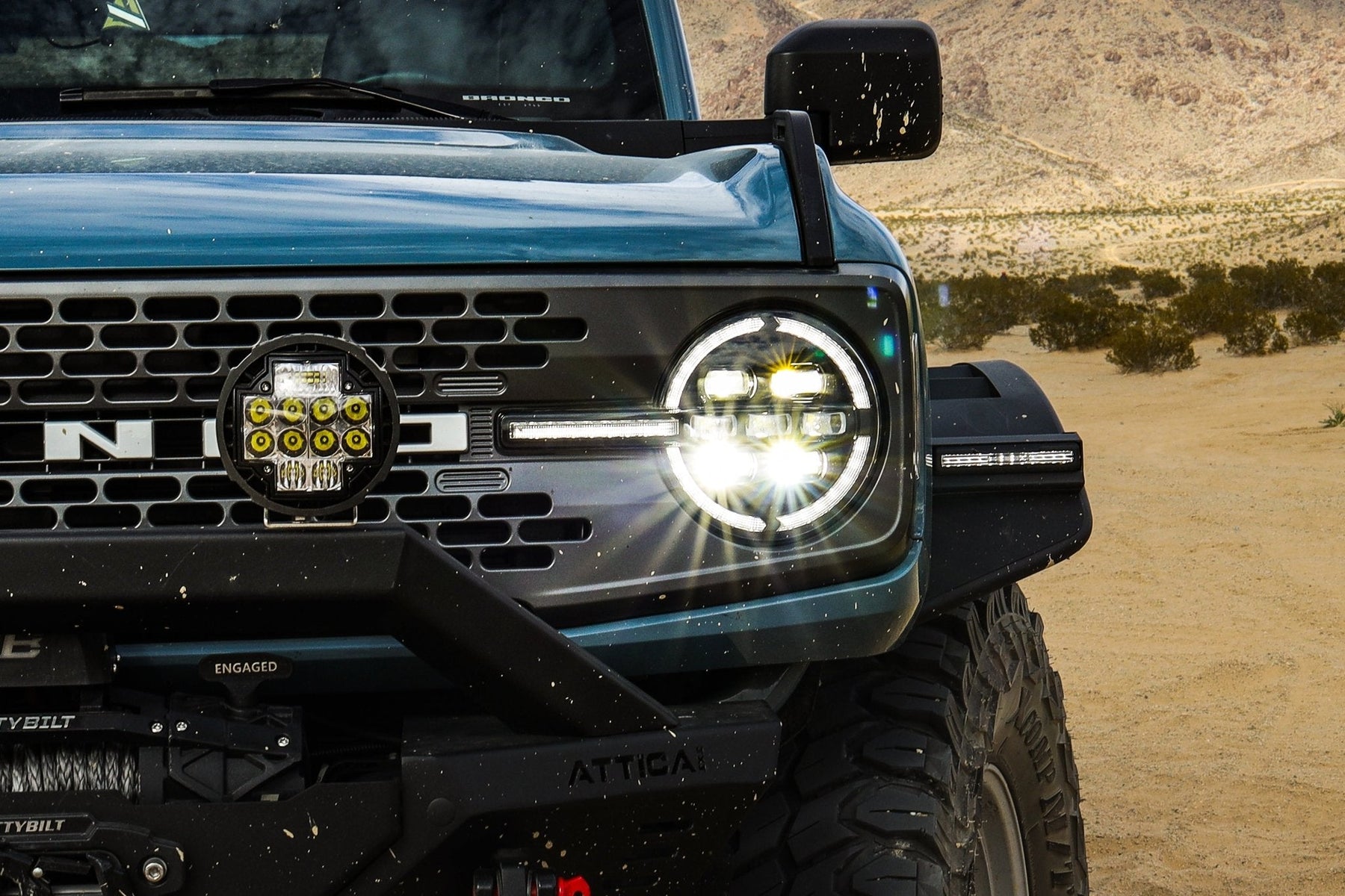 Attica 4x4 Rogue Series LED Replacement Head Lights for 2021-2026 Ford Bronco - Recon Recovery