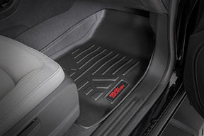 Rough Country Floor Mats | Front & Rear | Crew | Chevy/GMC Canyon/Colorado 2WD/4WD (2015-2022)
