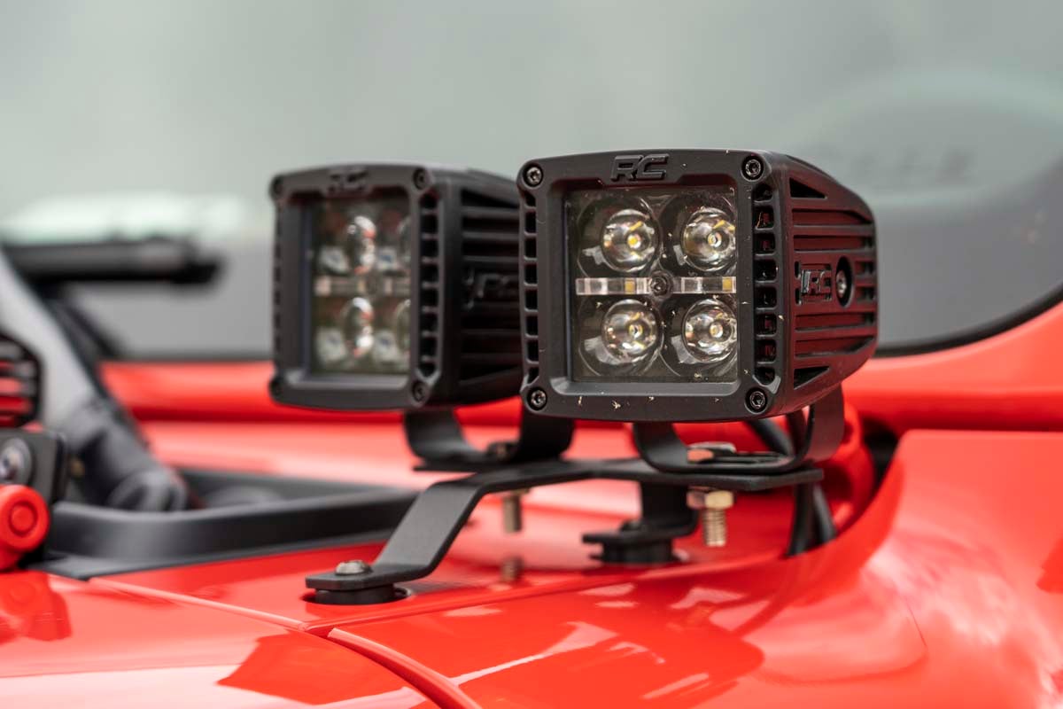 Rough Country Quad LED Light Kit for 2018-2026 Jeep Gladiator JT/Wrangler JL