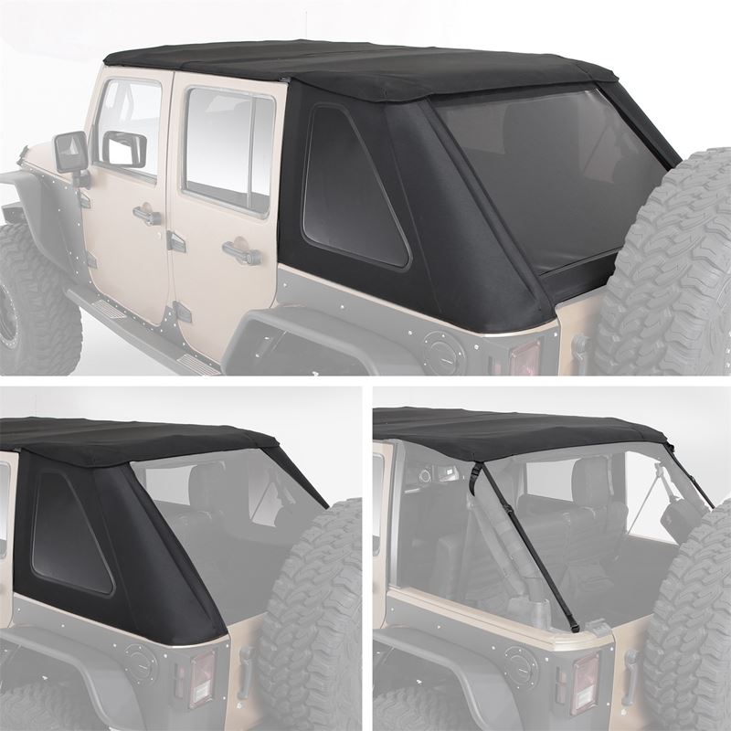 Smittybilt Bowless Combo Top Complete Kit For 2007-2018 Jeep Wrangler - Recon Recovery