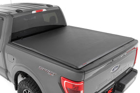 Rough Country Soft Roll Up Bed Cover for 2015-2026 Ford F-150 & F-150 Lightning/Raptor
